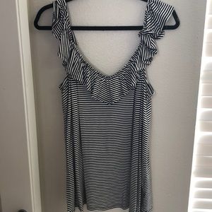 NWOT Torrid Black & White Striped Shirt Size 1 $8